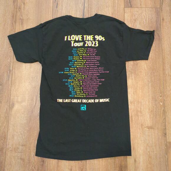I Love the 90s Tour Adult Small Tall Shirt Madonna Brittney Spears Mariah Spice - Picture 6 of 9